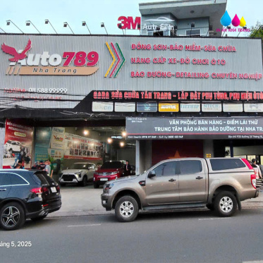 Thi Công Bảng Hiệu Hộp Đèn Gara Auto789 Nha Trang