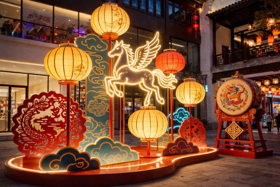 Trang Trí Tết 2026 Cho Trung Tâm Thương Mại Nha Trang