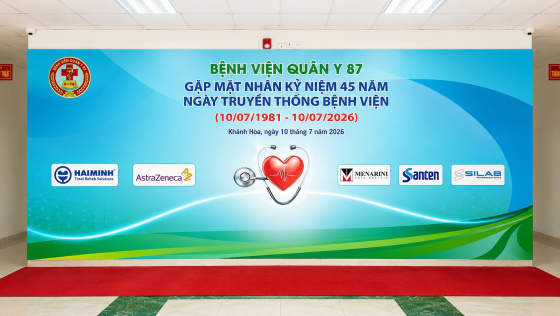 Thi Công Backdrop, Pano Sự Kiện Bệnh Viện Quân Y 87 Nha Trang
