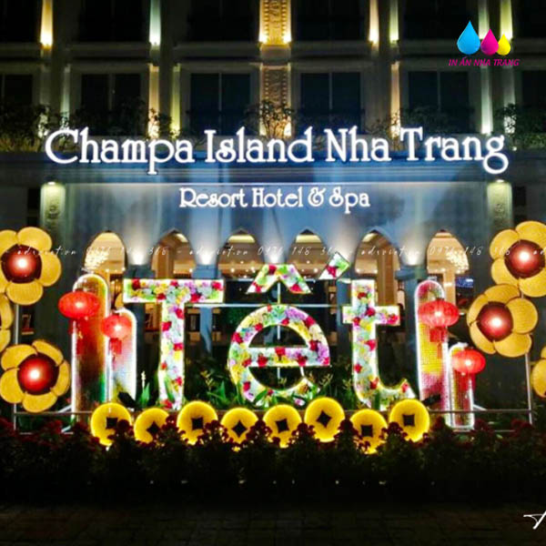 trang trí tết khách sạn nha trang