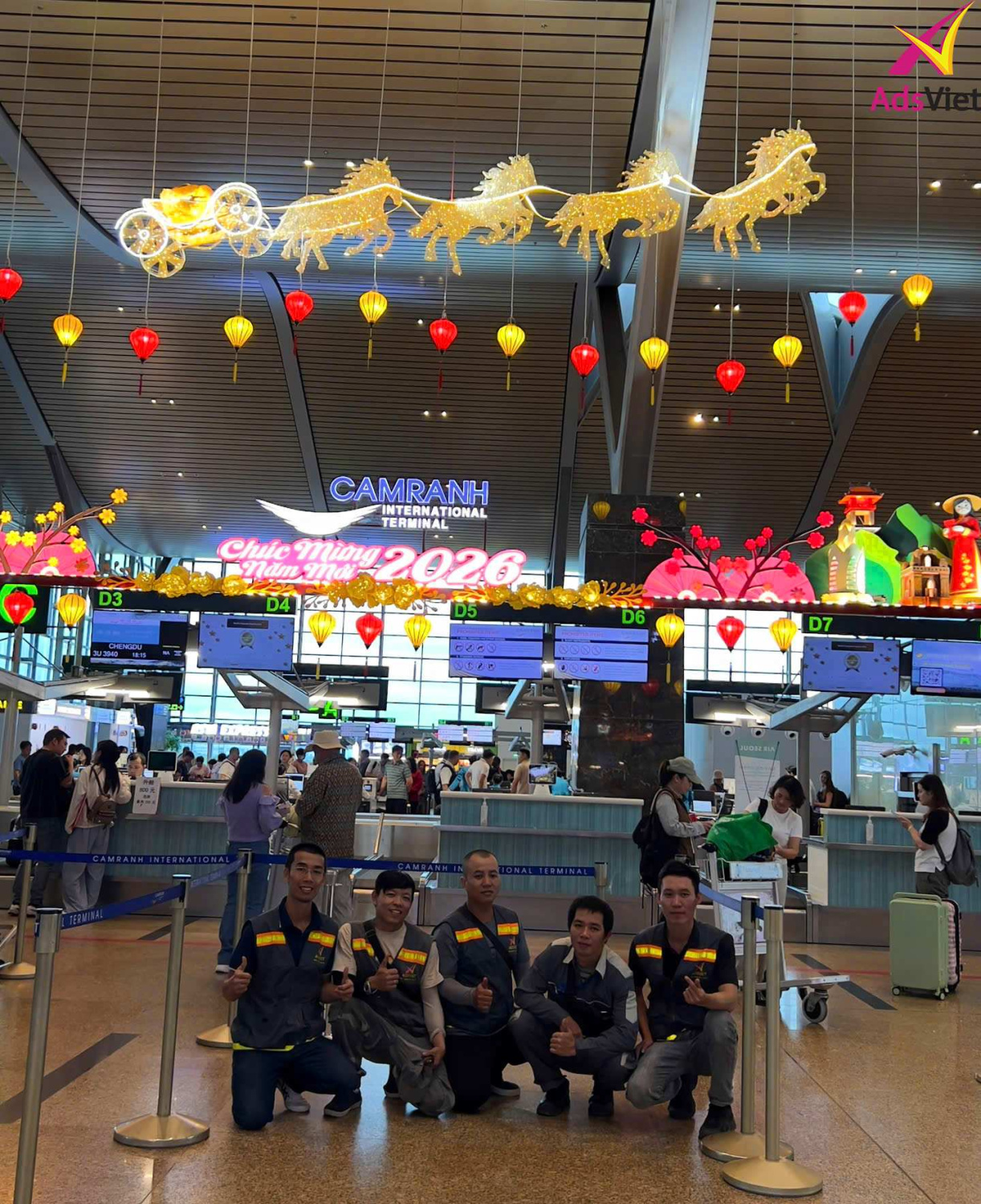 trang tri noel tet san bay nha trang1