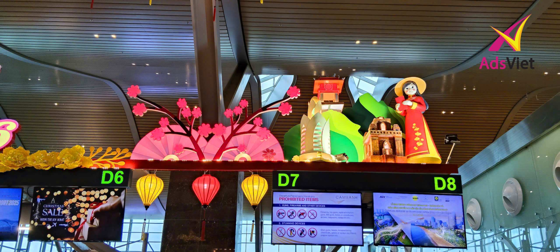 trang tri noel tet san bay nha trang2