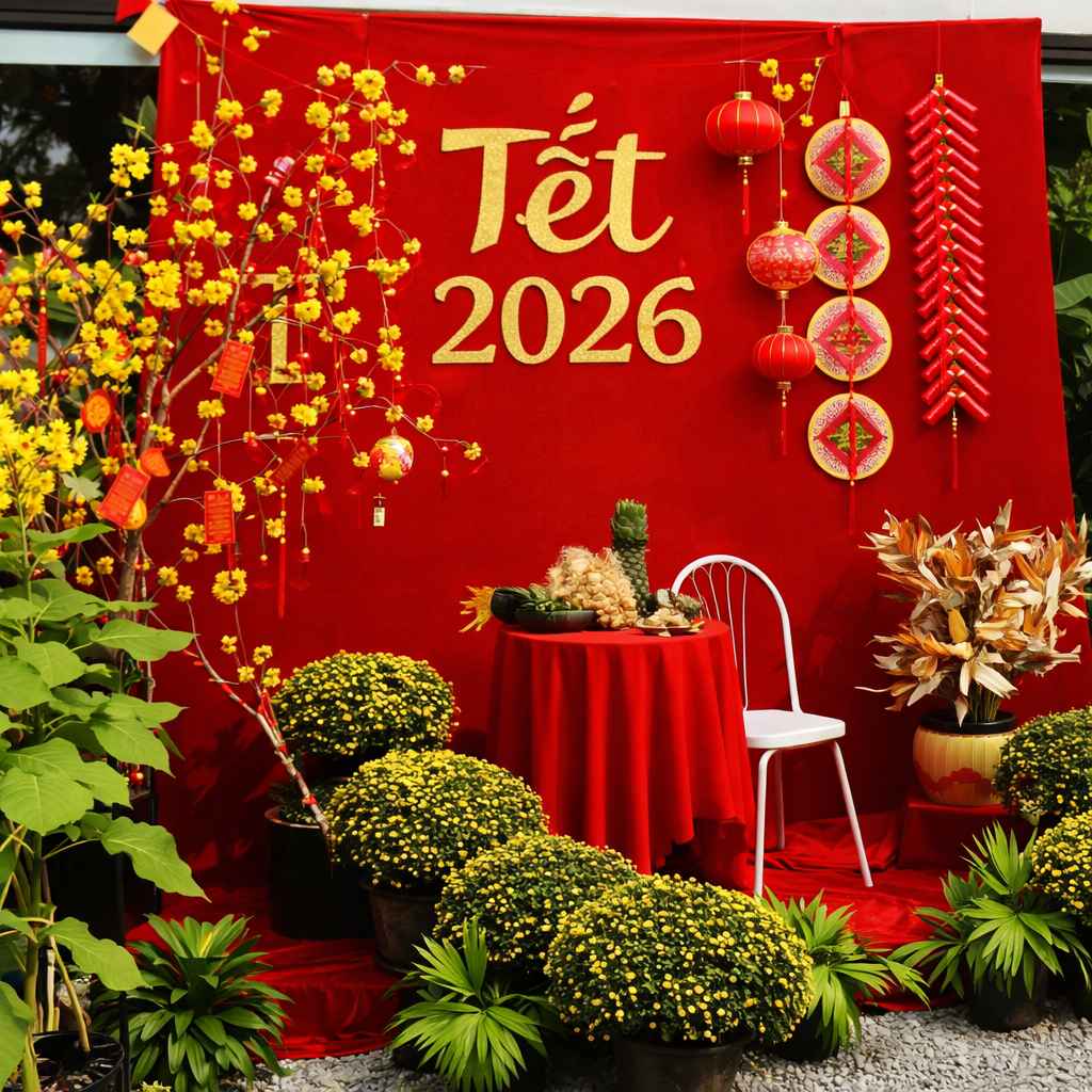 trang tri tet 2026 khach san2