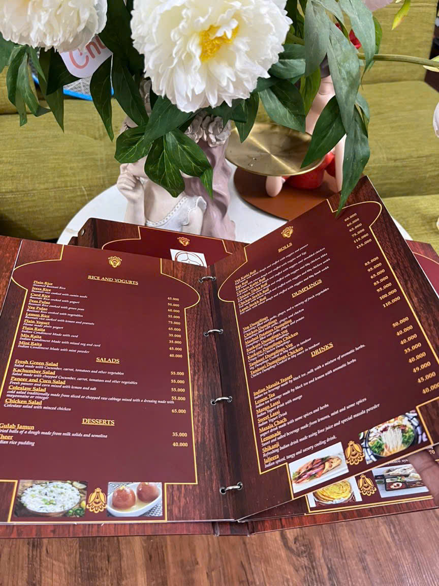 Thiết Kế In Ấn Menu Formex Chống Thấm Nước